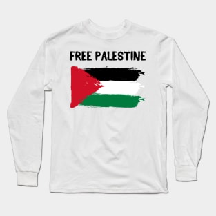 Free Palestine Supporters Free Gaza Jerusalem Mosque Long Sleeve T-Shirt